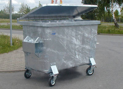 Conteneur à déchets déchargement par l'avant max. 1200 l | FUB 1,2 m³ 