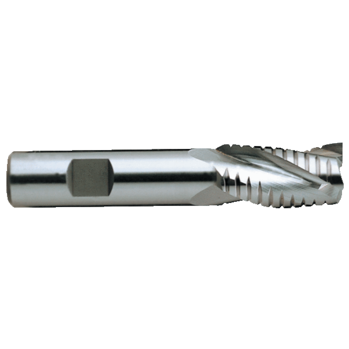 Fraise de semi-finition 3 dents à queue cylindriqueà méplat en acier rapide HSSCo à 8% de cobalt