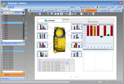 Hexagon Metrology lance le logiciel DataPage+ 5.0 pour contrôle de processus statistique (SPC) 