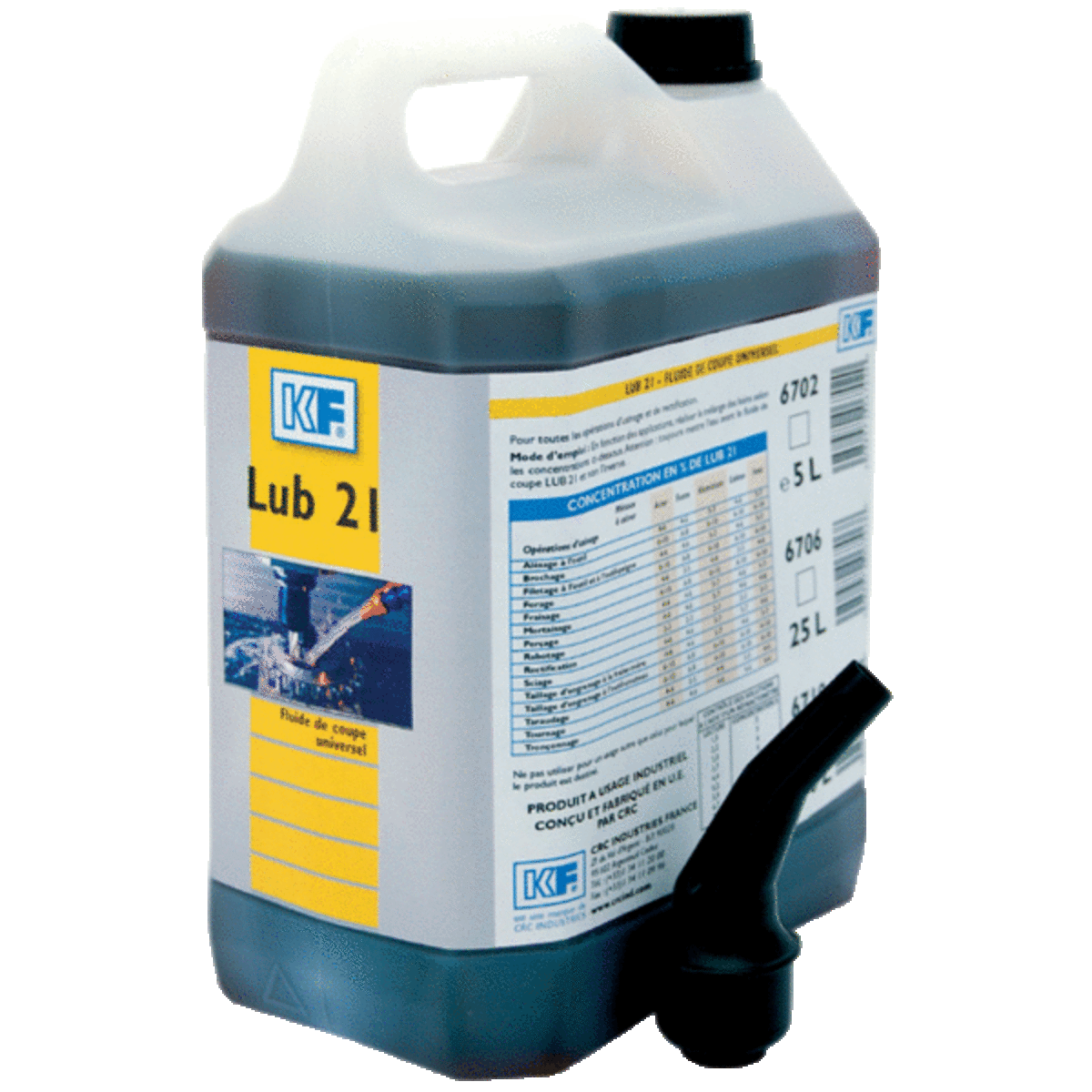 Huile d'usinage Lub 21<br />Bidon 5 L