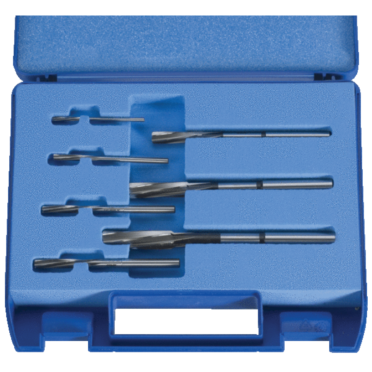 Jeu de 7 alésoirs machine pou CN, queue cylindrique, carbure monobloc, DIN8093B