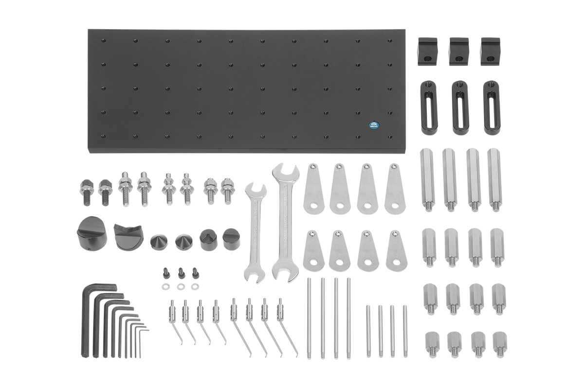 Kit de composants de serrage pour la fixation d’appareils de mesure tridimension