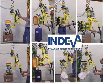 Manipulateur d'Indeva pour la manutention de quatre différénts types de chargement 