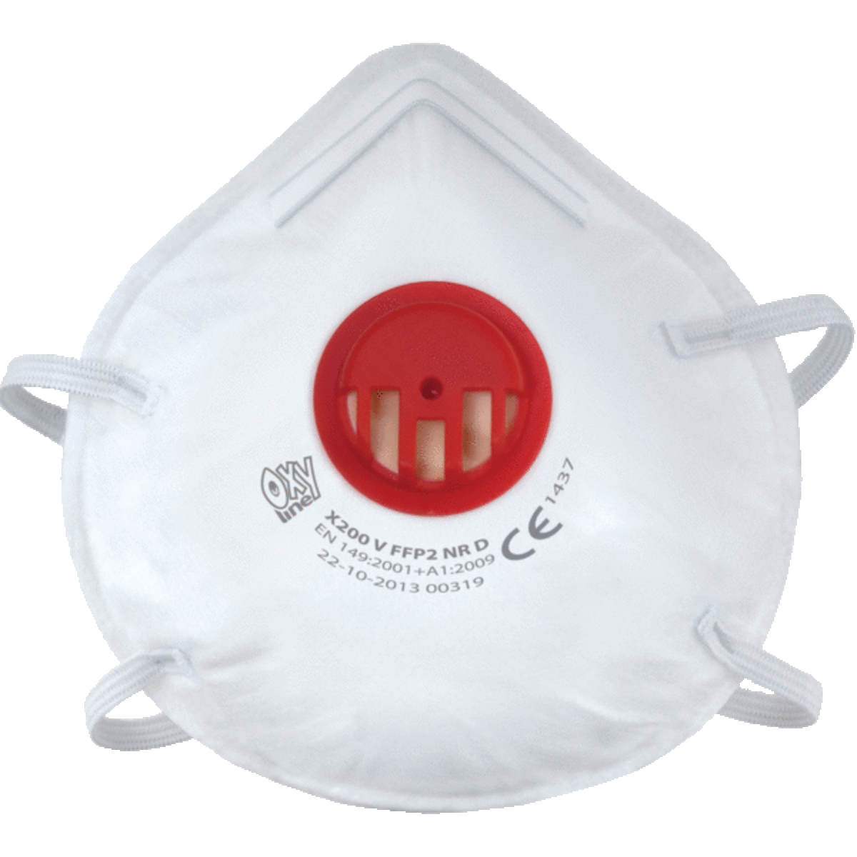 Masques respiratoires à coque et valve FFP2 - Boîte de 10 masques OTMT