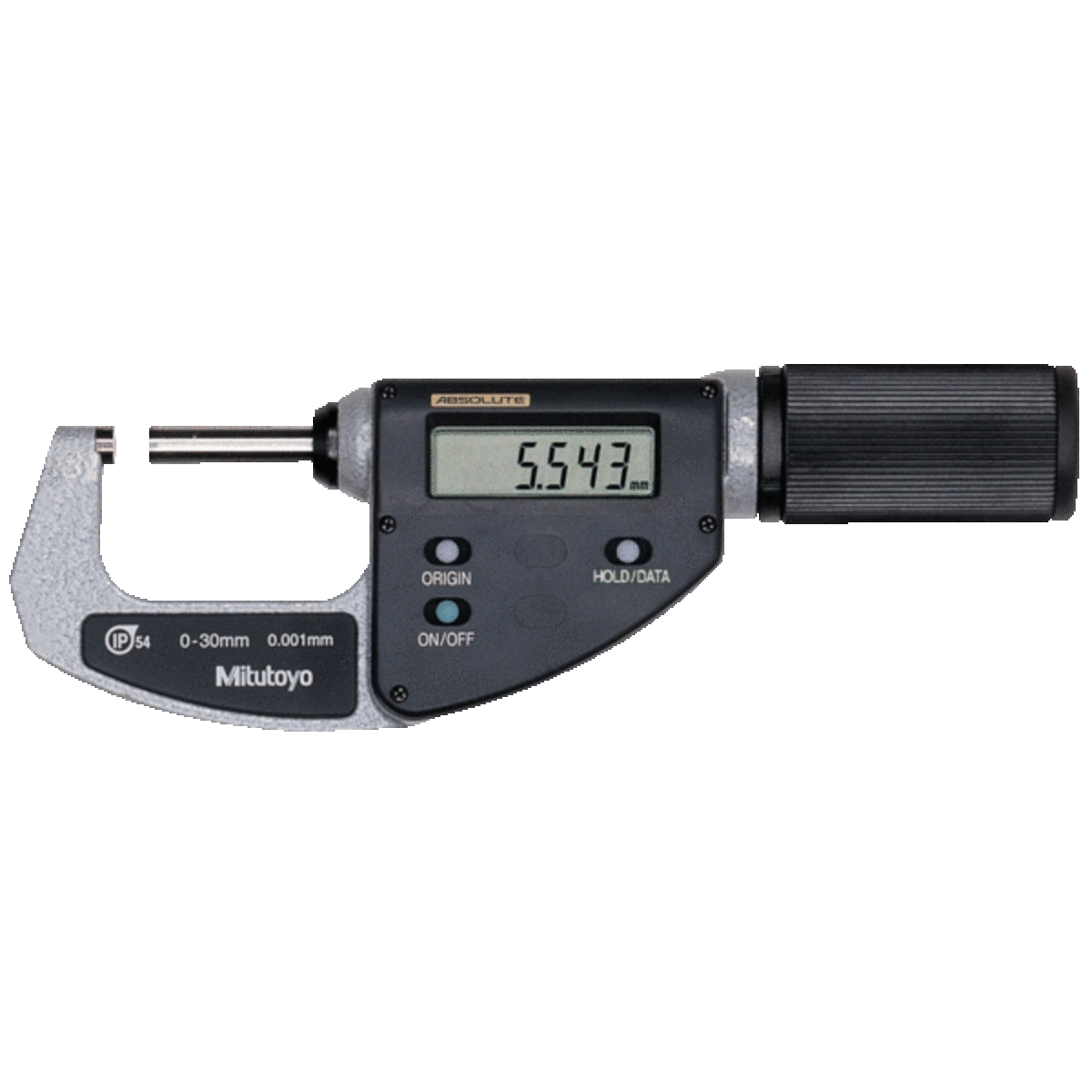 Micromètre d'extérieur numérique QuickMike Digimatic ABSOLUTE 0-30 mm IP65 avec sortie de données MITUTOYO 293-666-20