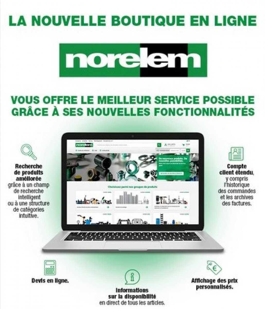 Nouveau site internet norelem : nouveau design et nouvelles fonctionnalités