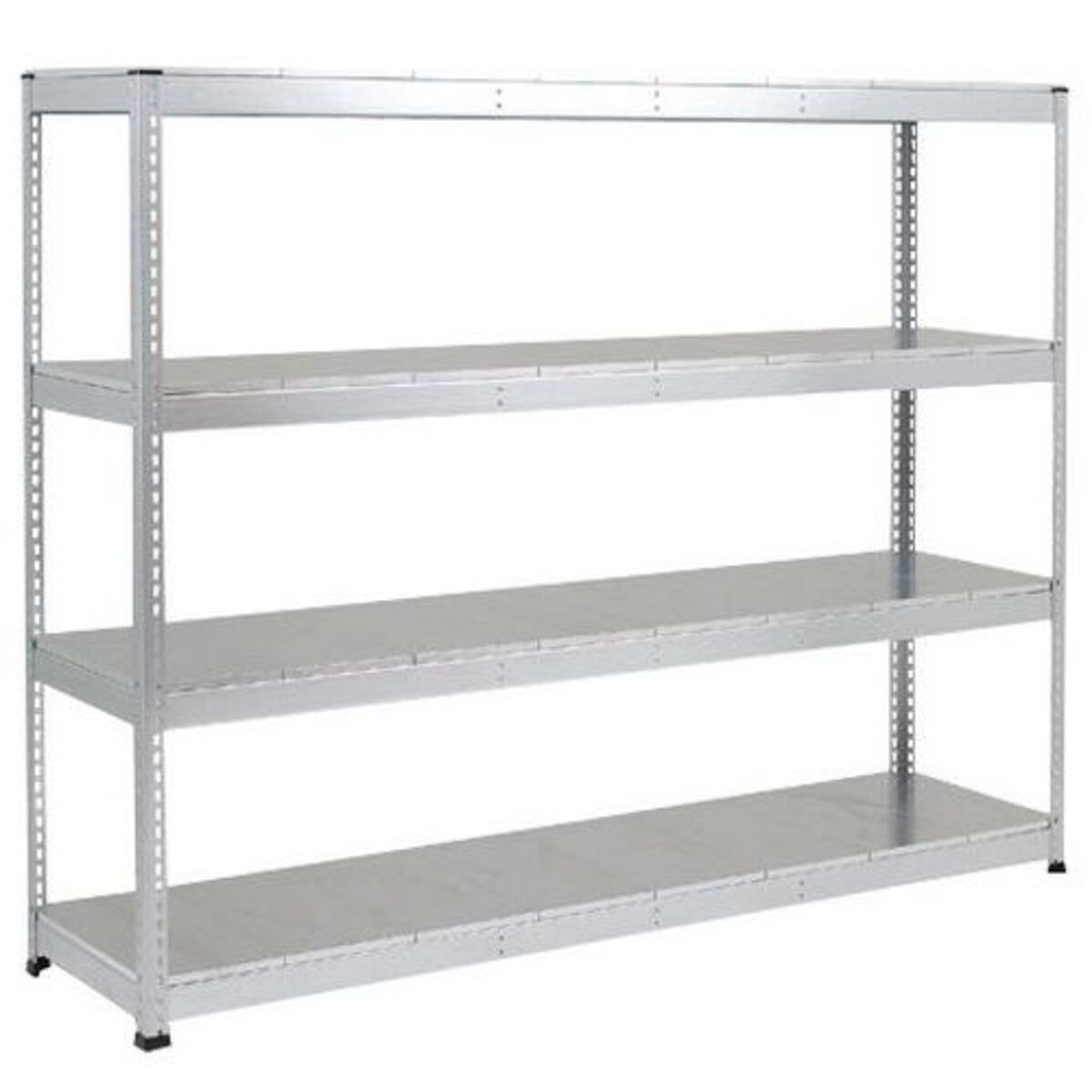 Rayonnage Rapid 1 4 tablettes metal 1980x2 440x915 zingue