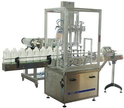Remplisseuse linéaire de bouteille pour liquide et produit cosmétique max. 4 000 p/h MR series 