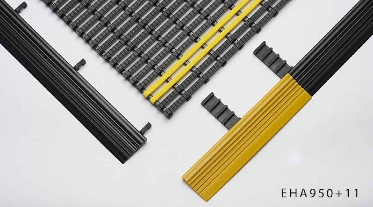 Revêtement ergonomique caillebotis PVC - EHA950 pour l'industrie