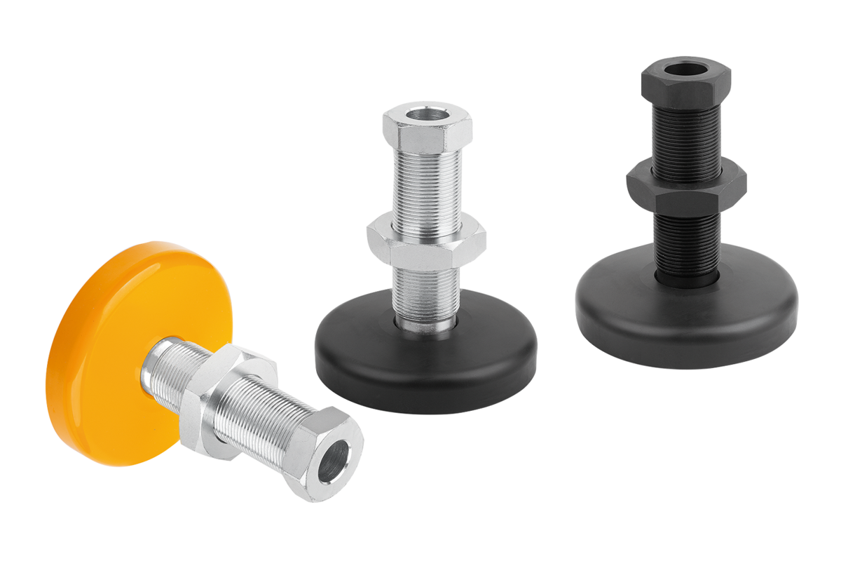 Sécurité de la stabilité des machines lourdes : Pieds de machine avec vis creuse